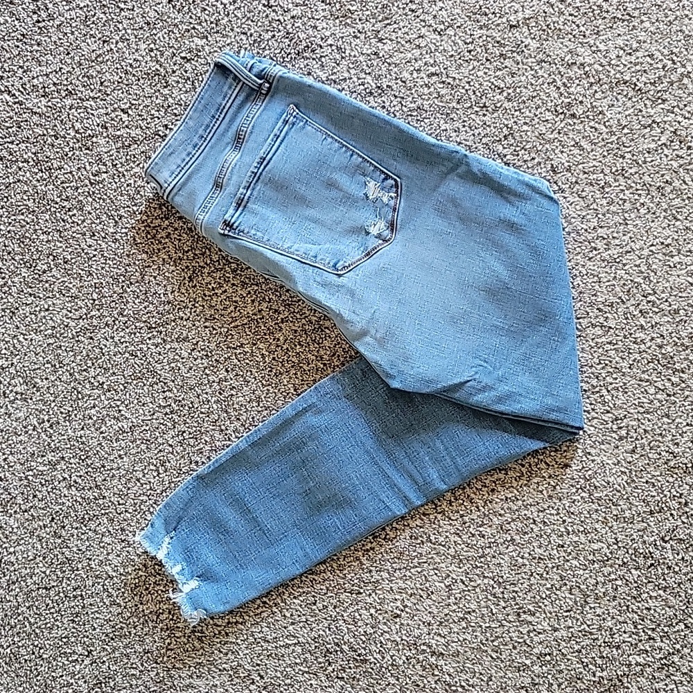 A&F High Rise Skinny Ankle Jeans